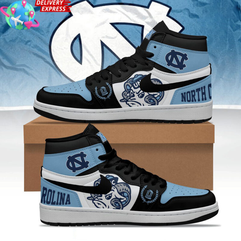 2025 North Carolina Tar Heel Nike Air Jordan 1 North Carolina Tar Heels Merch Husband Gifts