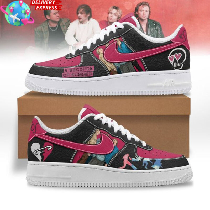 5 Seconds Of Summer Air Force 1 5 Seconds Of Summer Merch Music Lover Fathers Day Presents
