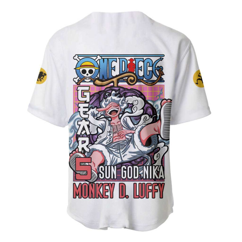 5th Gear Luffy One Piece Baseball Jersey Anime