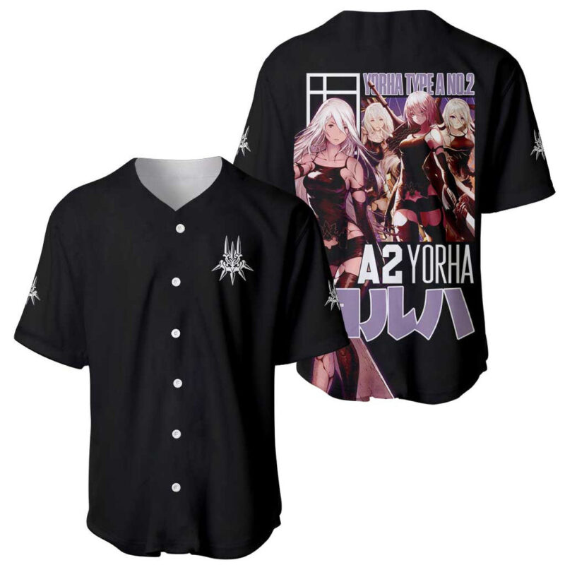 A2 Nier Automata Baseball Jersey Japan Anime