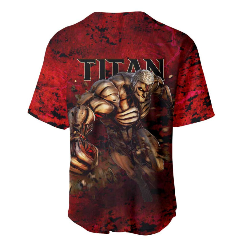 AOT Armored Titan - Attack On Titan Baseball Jersey Anime