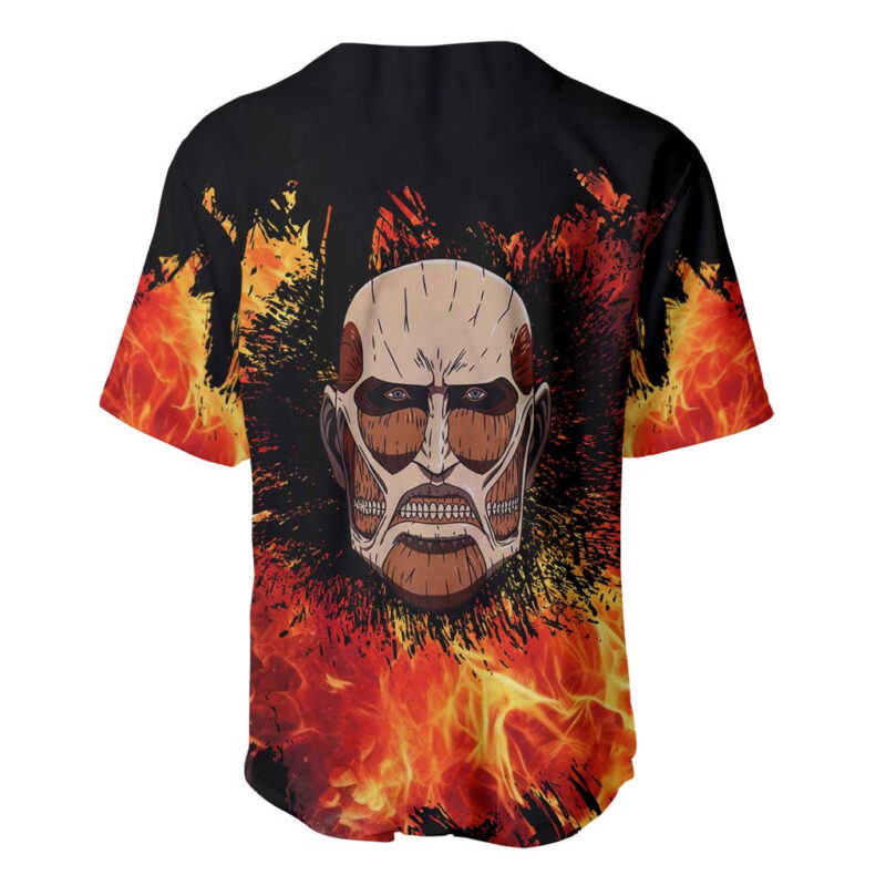 AOT Giant Titan - Attack On Titan Baseball Jersey Anime