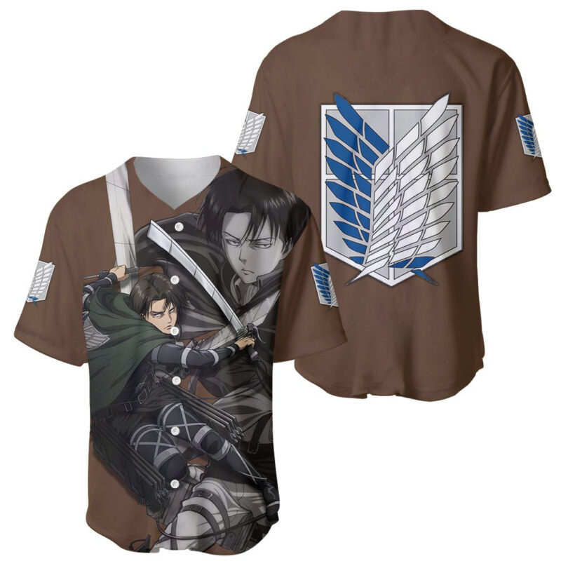 AOT Levi Ackerman Baseball Jersey