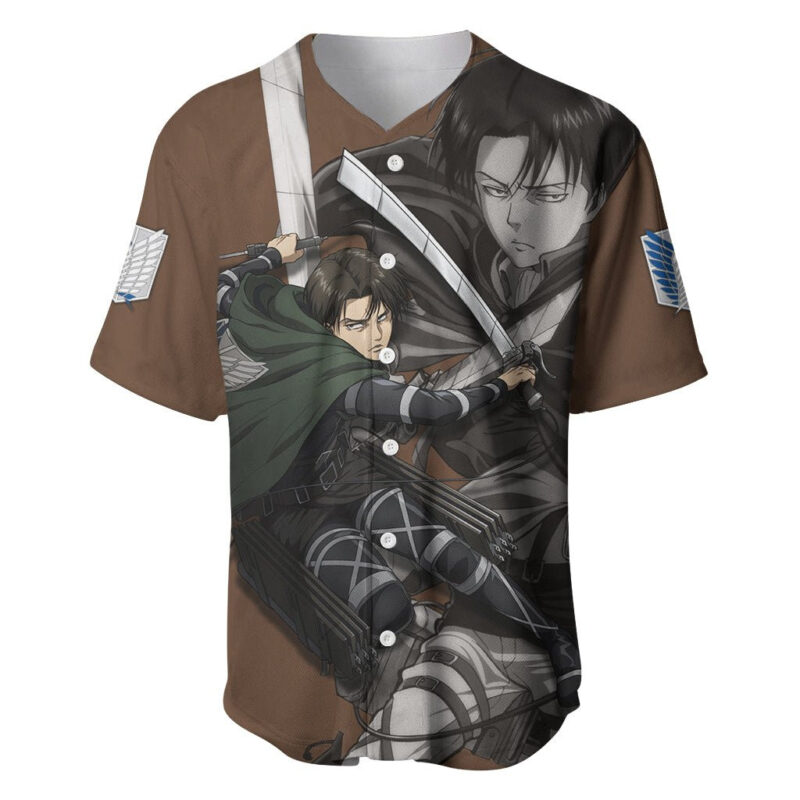 AOT Levi Ackerman Baseball Jersey