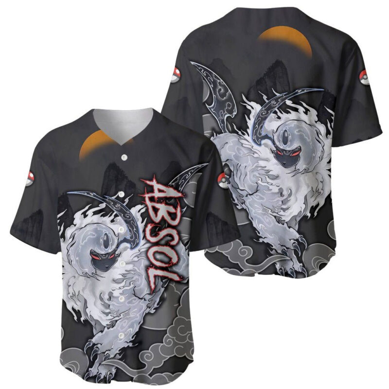 Absol - Pokemon Baseball Jersey Anime Japan Art