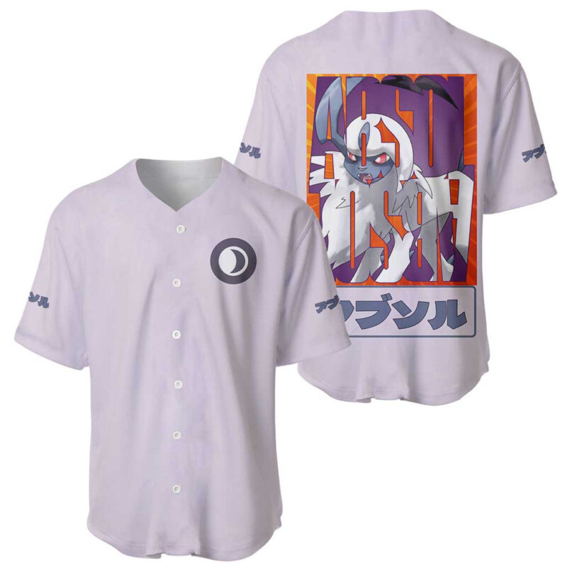 Absol Pokemon Baseball Jersey Anime