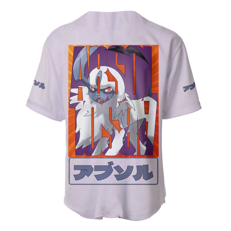 Absol Pokemon Baseball Jersey Anime