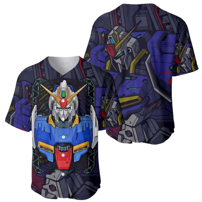 Abstract Gundam Baseball Jersey Anime Mix Abstract Background