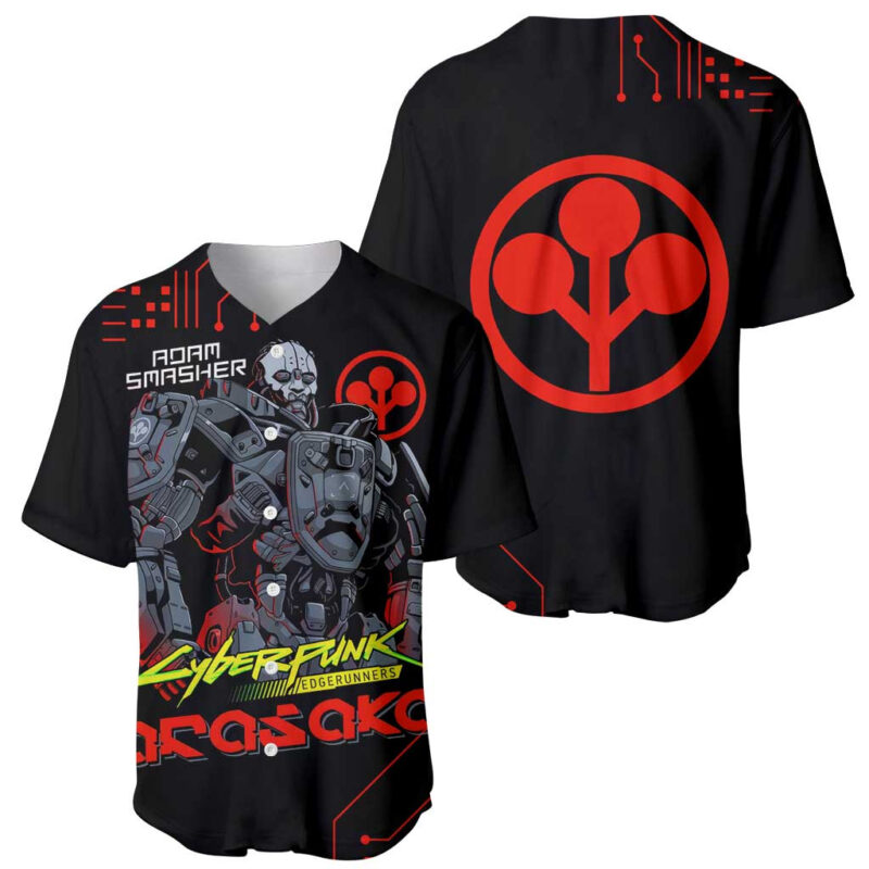 Adam Smasher - Cyberpunk Edgerunners Baseball Jersey Anime