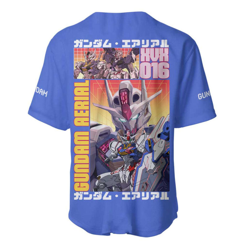 Aerial Gundam Witch from Mercury Baseball Jersey Anime