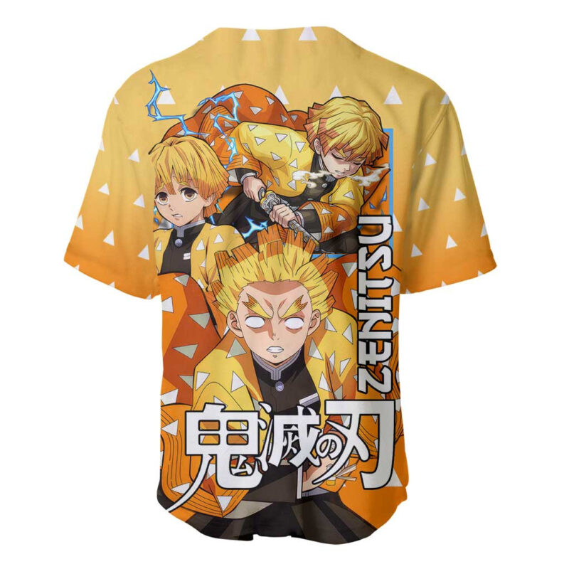 Agatsuma Zenitsu Haori Demon Slayer Baseball Jersey Anime