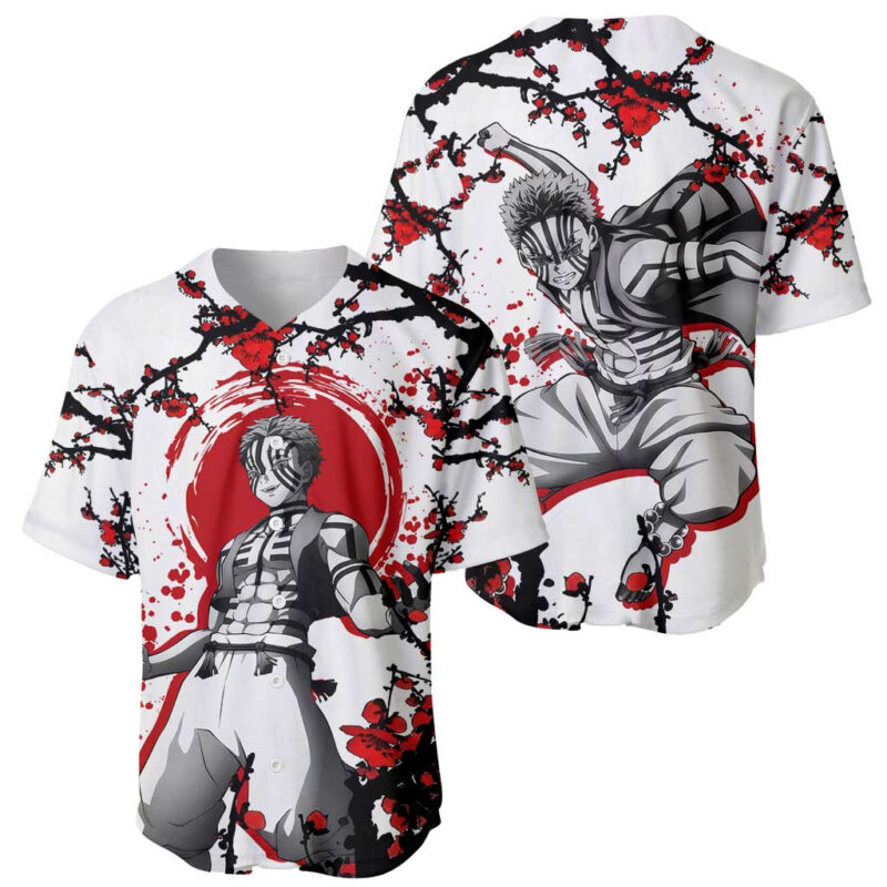 Akaza - Demon Slayer Baseball Jersey Anime Japan