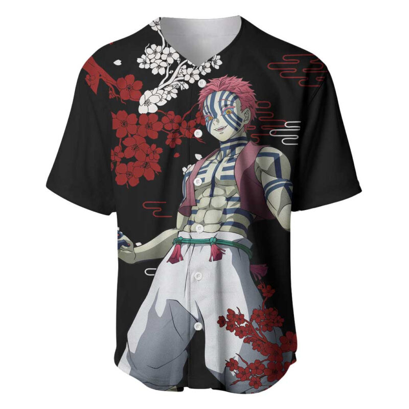 Akaza - Demon Slayer Baseball Jersey Anime Japan