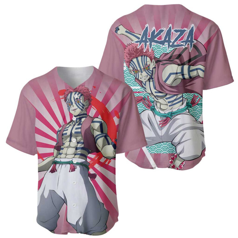Akaza - Demon Slayer Baseball Jersey Anime