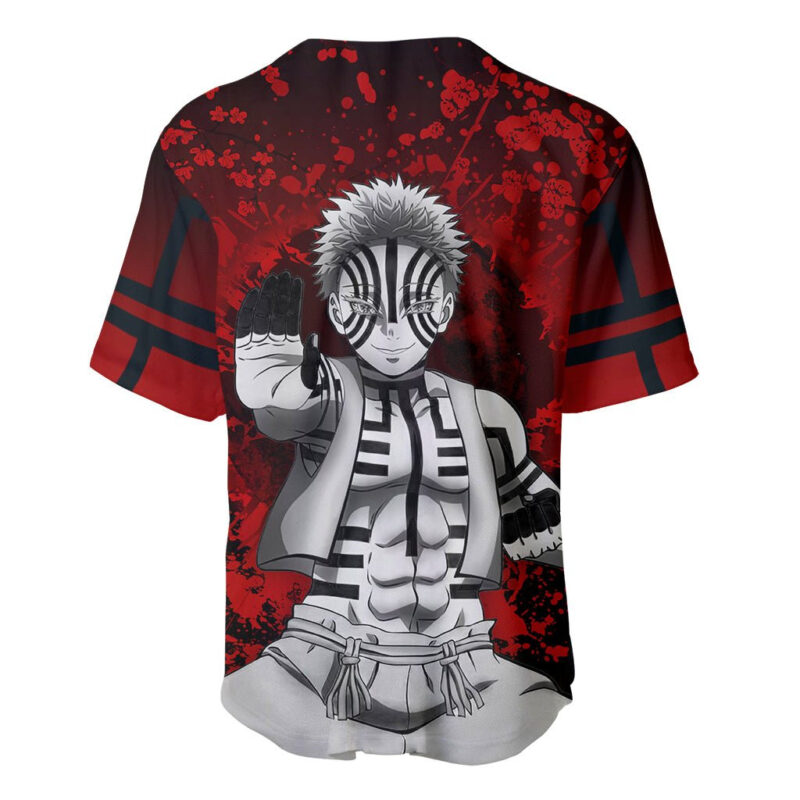 Akaza Demon Slayer Baseball Jersey Japan Art