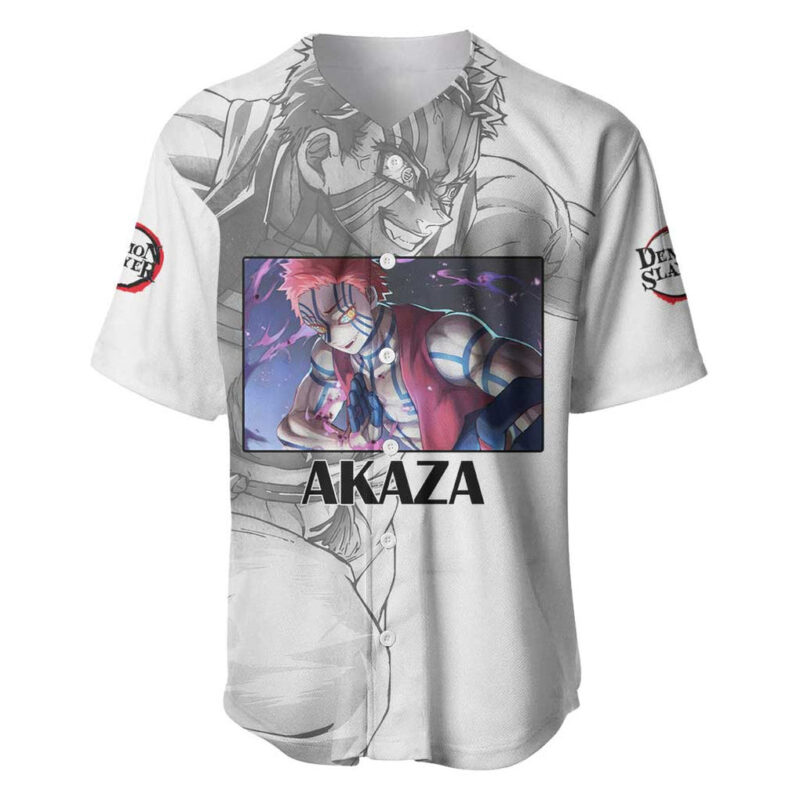 Akaza - Demon Slayer - Kimesu no Yaiba Baseball Jersey Japan Art