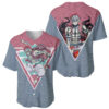 Akaza - Demons Layer Baseball Jersey Anime Mix Japan Pattern
