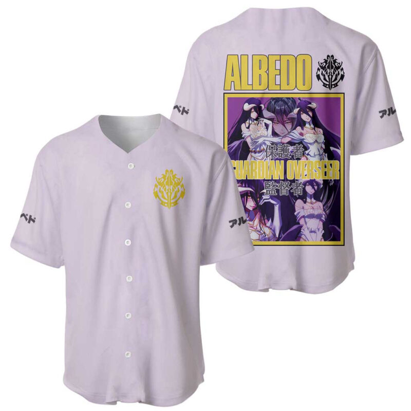 Albedo Overlord Baseball Jersey Anime