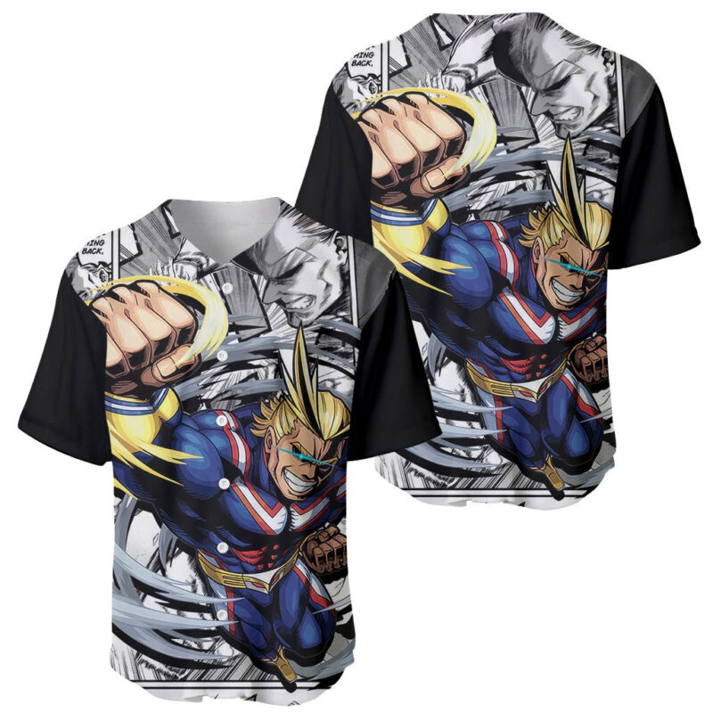 All Might Baseball Jersey Manga