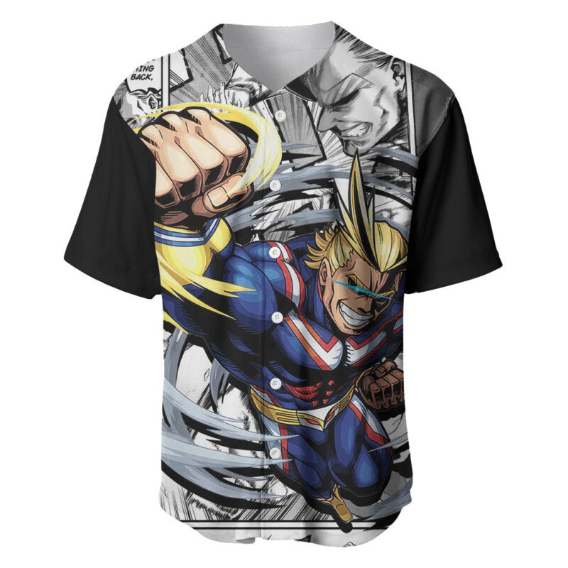 All Might Baseball Jersey Manga