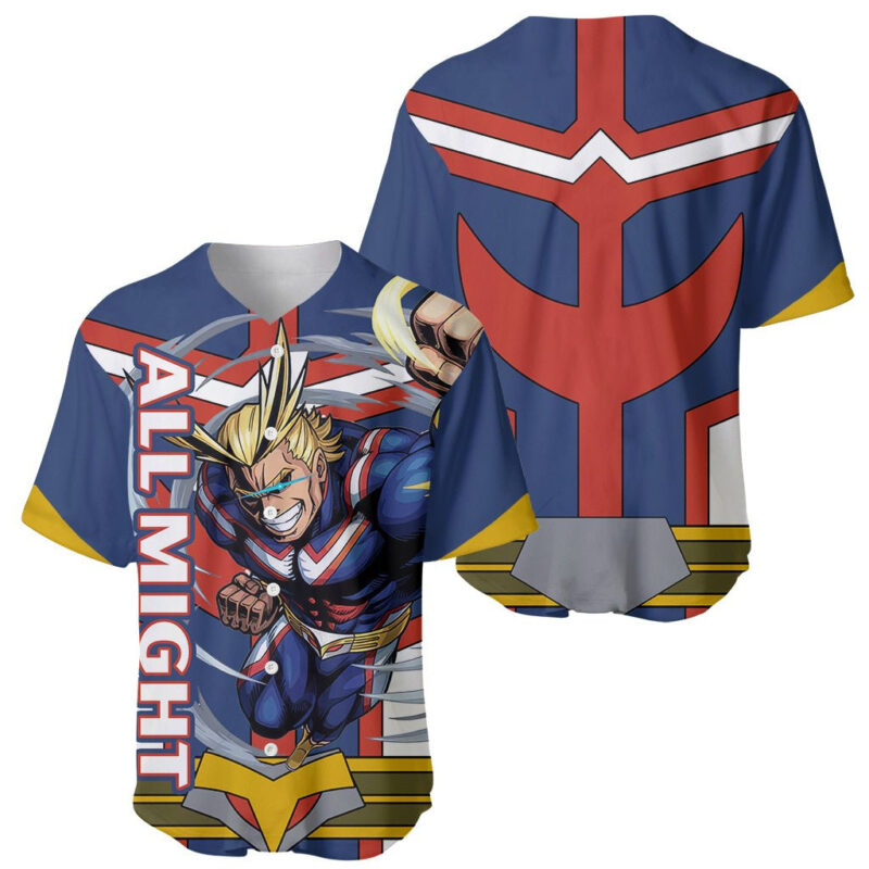 All Might Baseball Jersey My Hero Academia