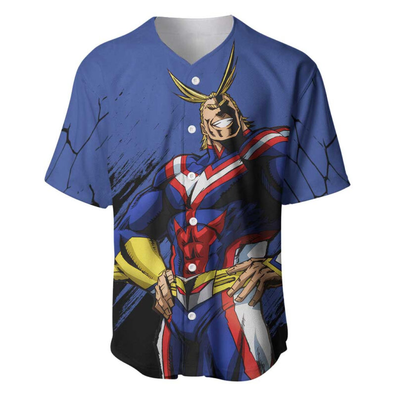 All Might - My Hero Academia Baseball Jersey Anime