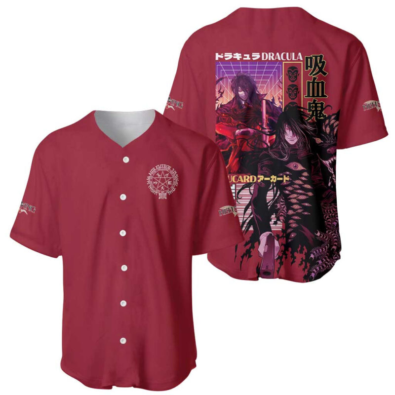 Alucard Hellsing Baseball Jersey Anime