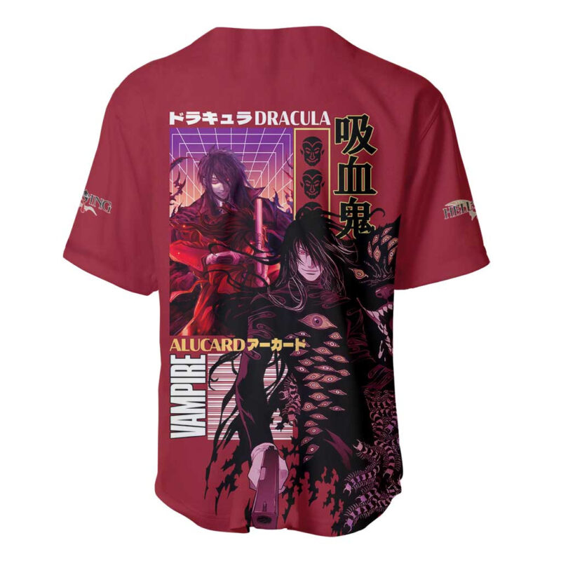 Alucard Hellsing Baseball Jersey Anime