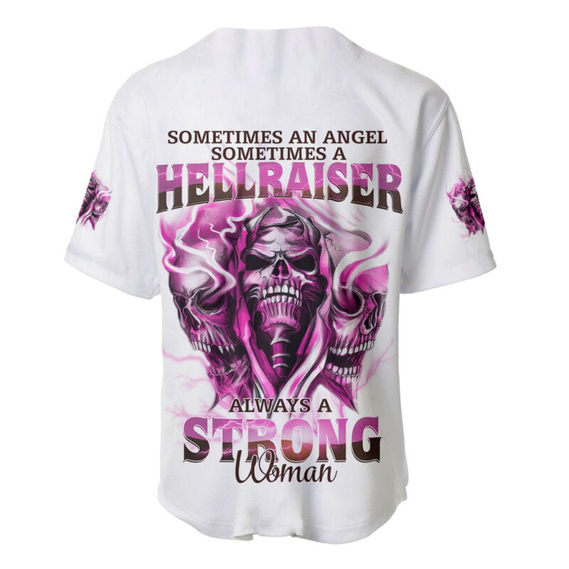 Always A Strong Women Skull Baseball Jersey