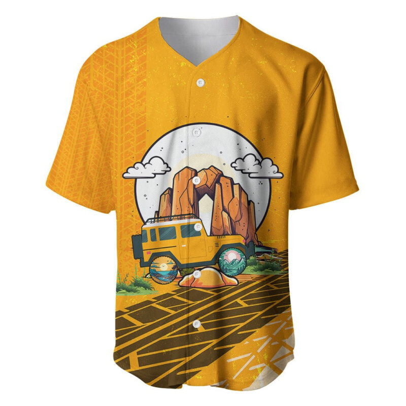 Always Take The Scenic Route Jeep Baseball Jersey