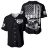 American Jeep Baseball Jersey American Flag But Did You Die