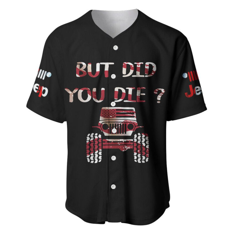 American Jeep Baseball Jersey American Flag Jeep Life