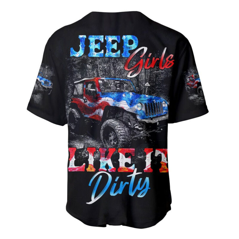 American Jeep Baseball Jersey Jeep Girls Like It Dirty