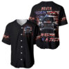 American Jeep Baseball Jersey Never Underestimate An Old Man With A Jeep