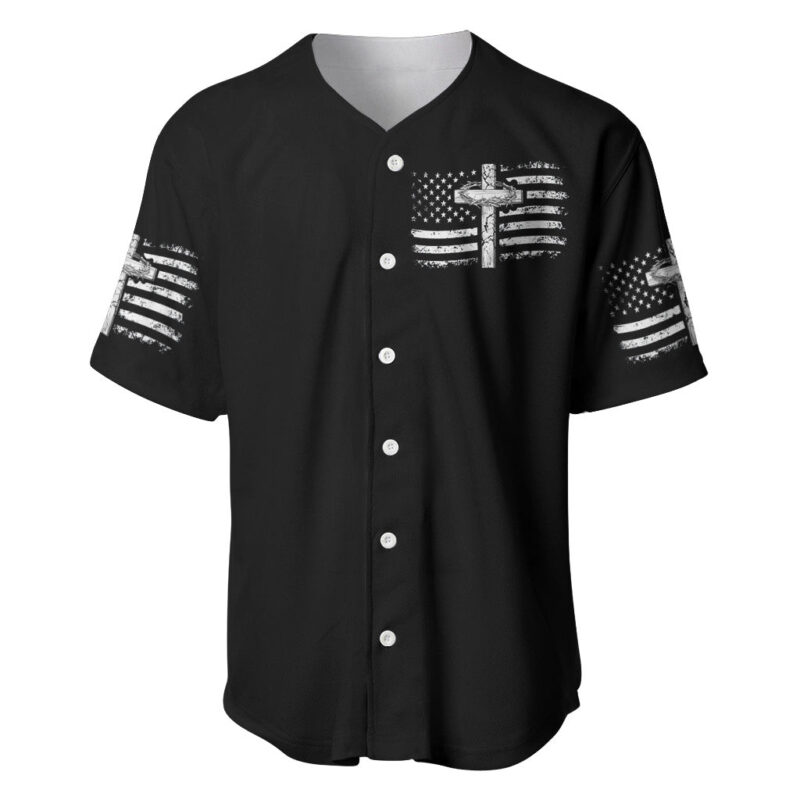 American Jeep Baseball Jersey One Nation Under God