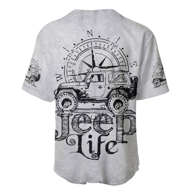 American Jeep Baseball Jersey Sketch Art Jeep Life
