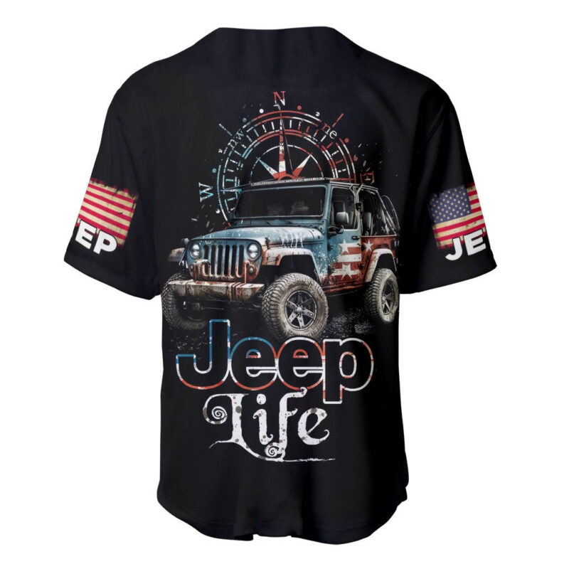 American Jeep Baseball Jersey Vintage Jeep Life