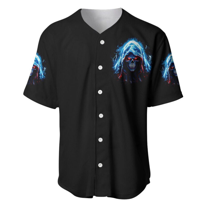 American Skull Baseball Jersey I Talk I Smile But Be Carefull When I Silent