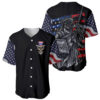 American Skull Baseball Jersey In Gun We Trust