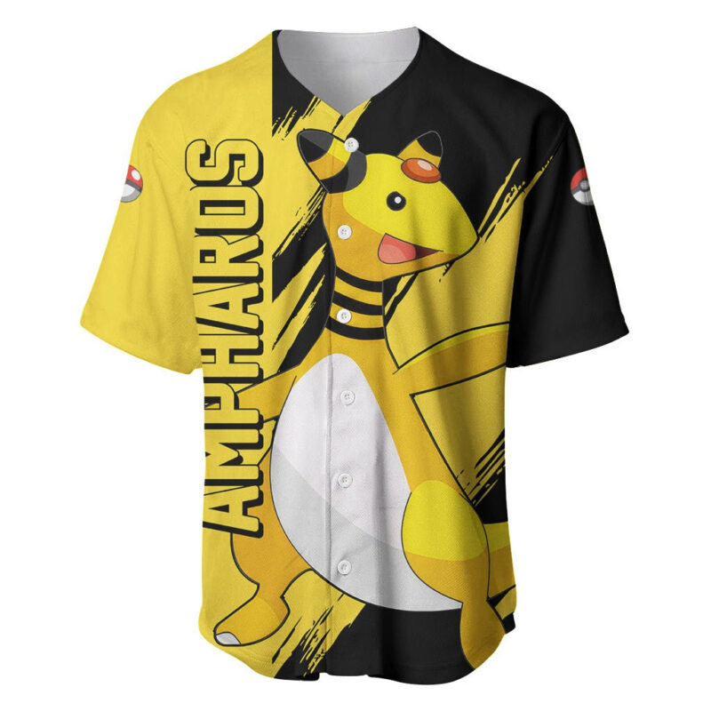 Ampharos - Pokemon Baseball Jersey Anime