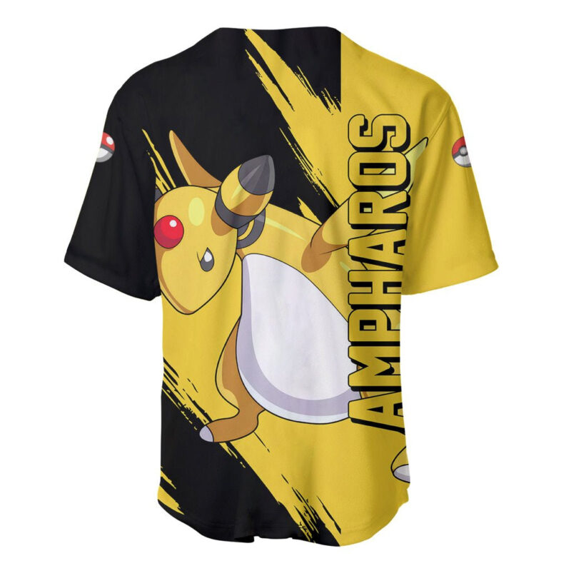 Ampharos - Pokemon Baseball Jersey Anime