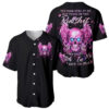 Angel Skull Baseball Jersey The Good Girl In Me Got Tired Of The Bullshit