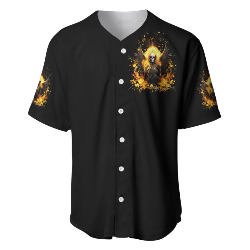 Angel Skull Baseball Jersey Underestimate Me That 'll Be Fun
