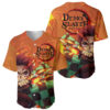 Anime Demon Slayers Kamado Tanjiro Baseball Jersey Hinokami Kagura