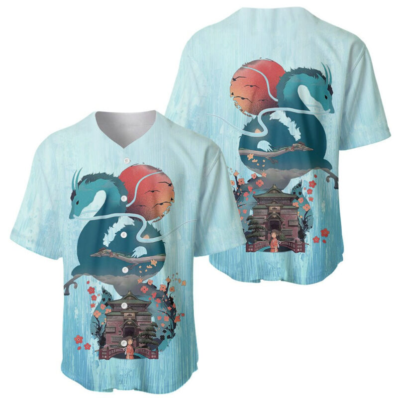 Anime Movie Chihiro Baseball Jersey Artsy Style