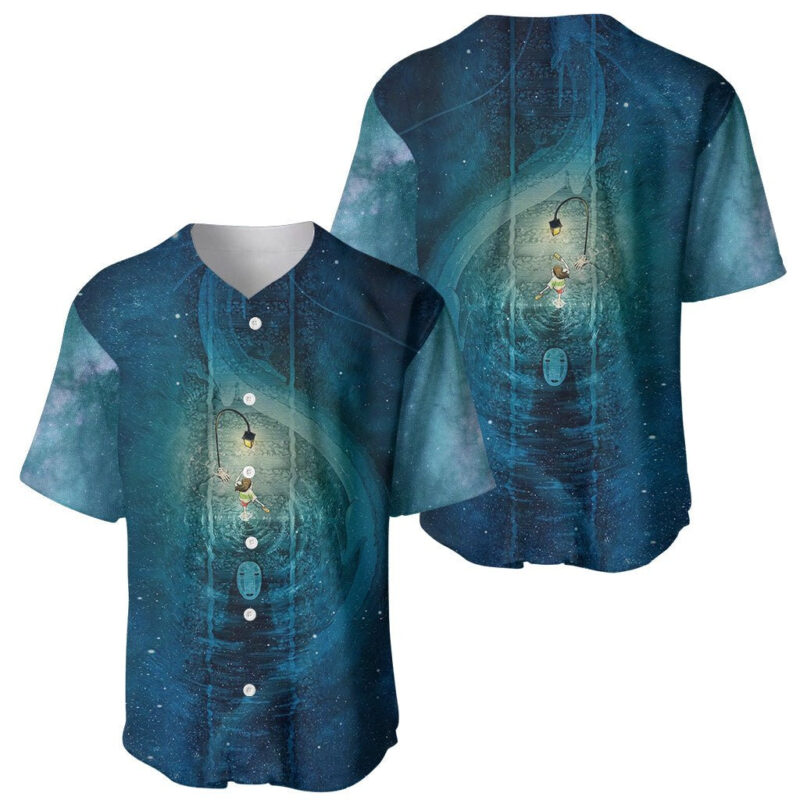 Anime Movie Chihiro Baseball Jersey Spiritland Railway