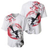 Anime One Piece Sanji Blackleg Baseball Jersey Sumi-e Painting Style