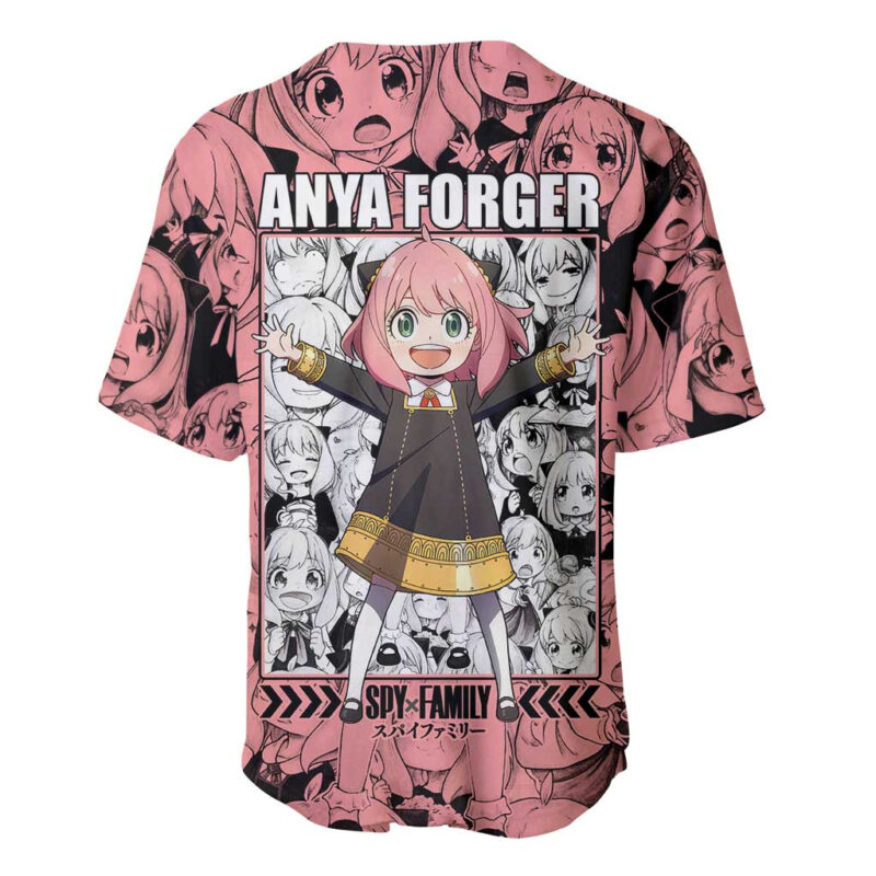 Anya Forger Bond Spy x Family Baseball Jersey Anime Mix Manga