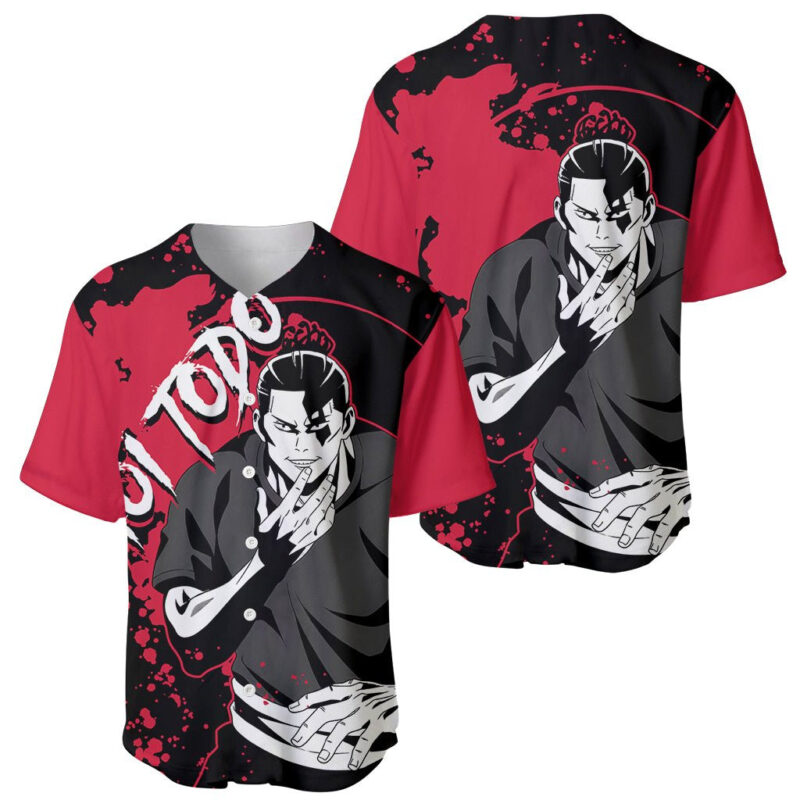 Aoi Todo Jujutsu Kaisen Baseball Jersey Manga Style Art