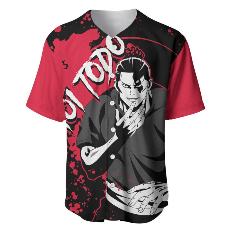 Aoi Todo Jujutsu Kaisen Baseball Jersey Manga Style Art